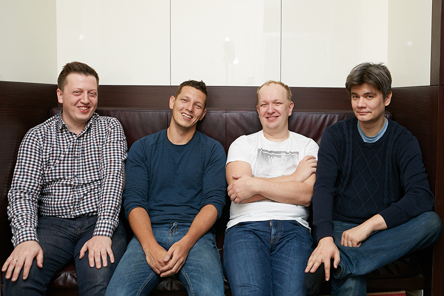 Матвей Калачев, Тимур Каримбаев, ​Дмитрий Останин, Марат Нигаметзянов (слева направо).